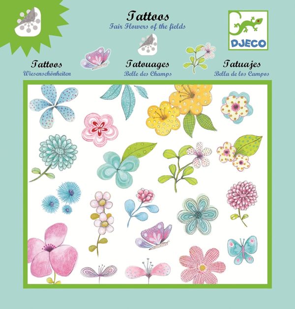 Fair flowers of the field Djeco DJ09585 Tattoos