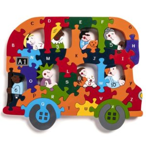 Bus Puzzle Alphabet Jigsaws