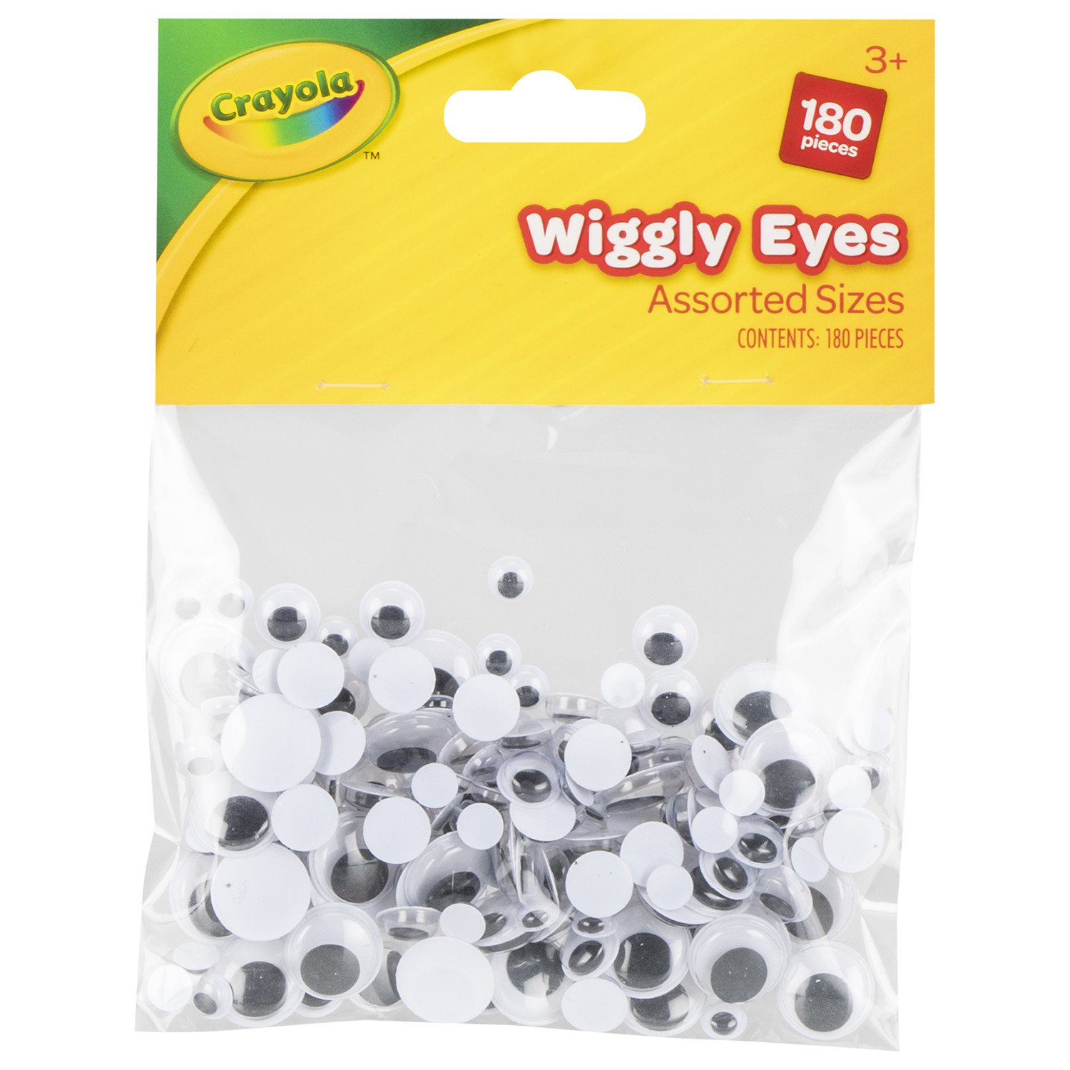 Crayola Craft - Wiggly Eyes Black & White 180 Pieces - The Learning Lab