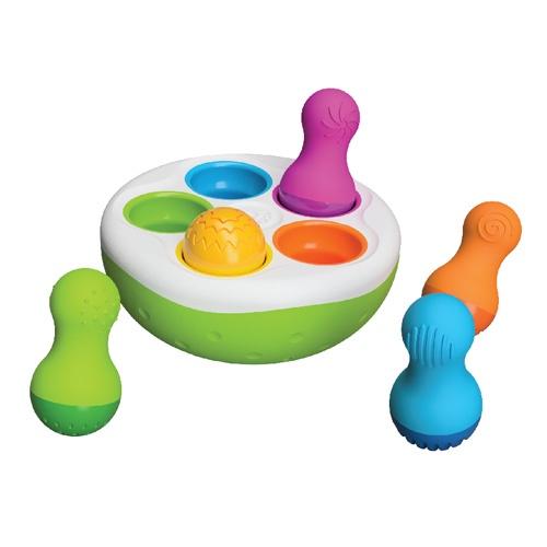 Fat Brain Toys SpinnyPins - Sensory & Motor Skills Toy for Babies & Toddlers
